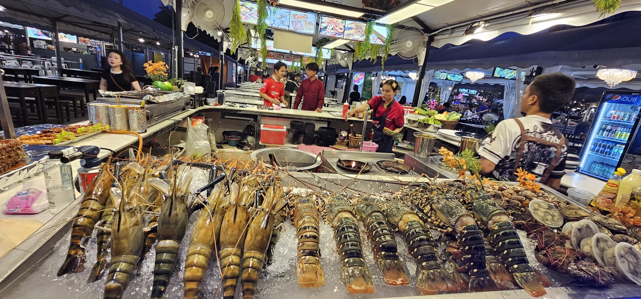 lobster at Dan Neramit Night Market